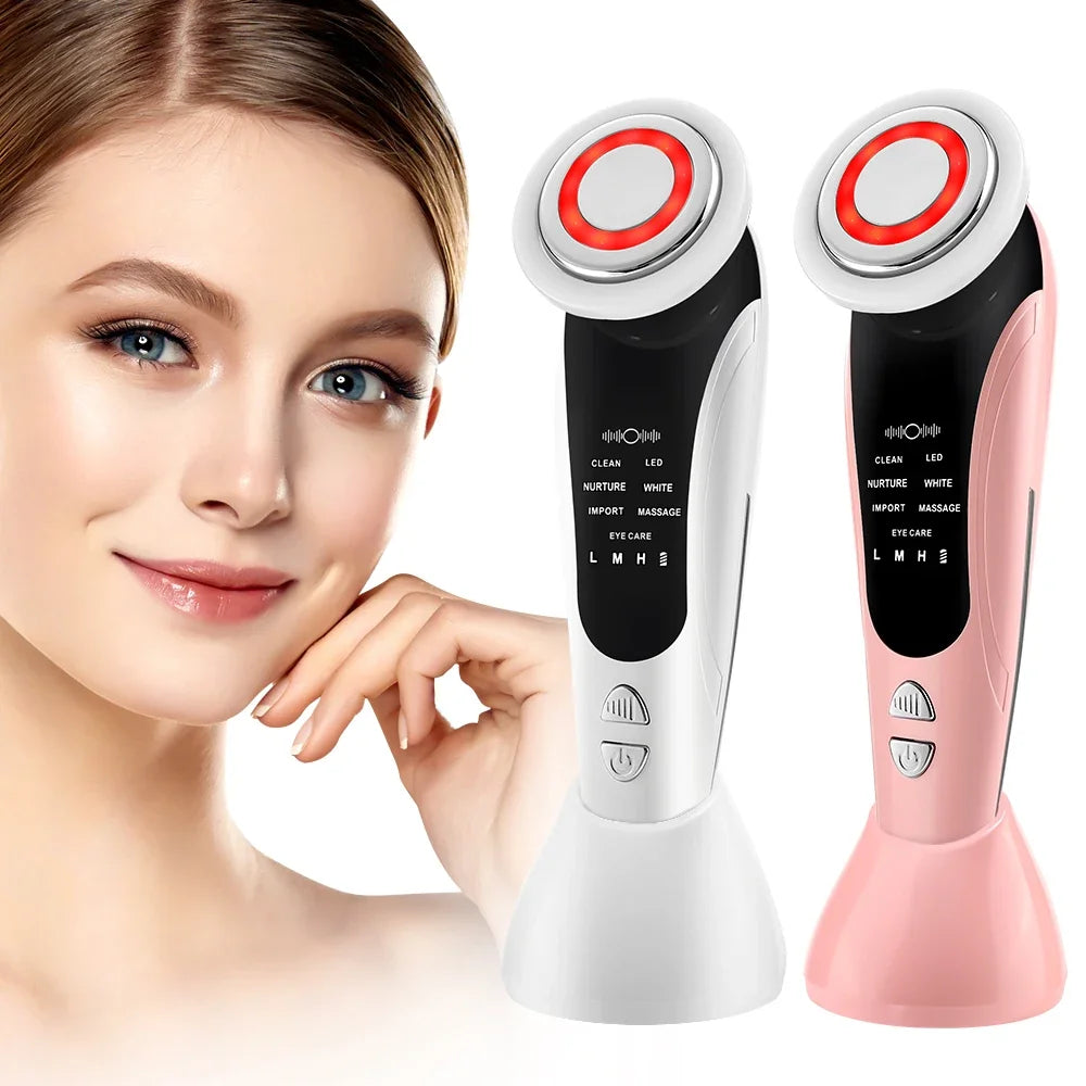 7 in 1 EMS Facial Massager LED Light Therapy